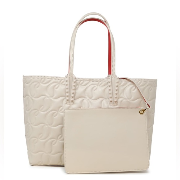 Christian Louboutin Cabat Embossed Leather Tote - Picture 3 of 8